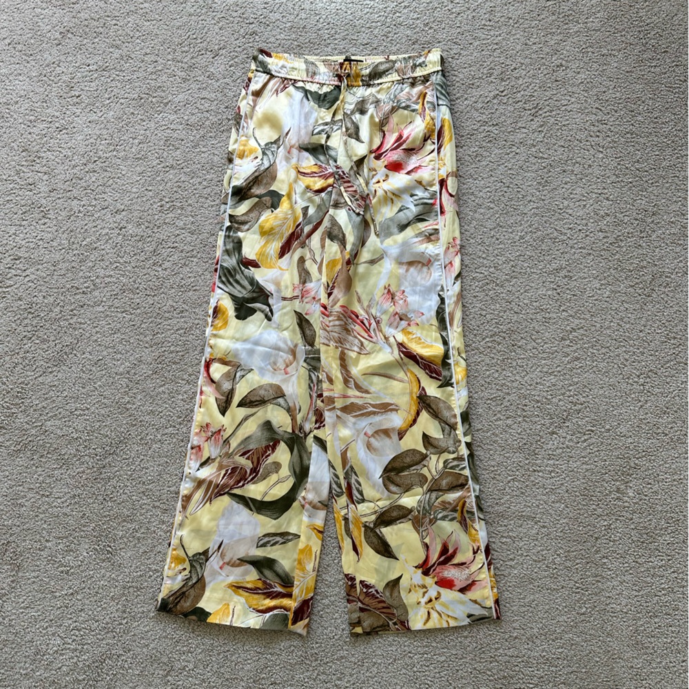 White House Black Market Multicolor Wide Leg Pants
